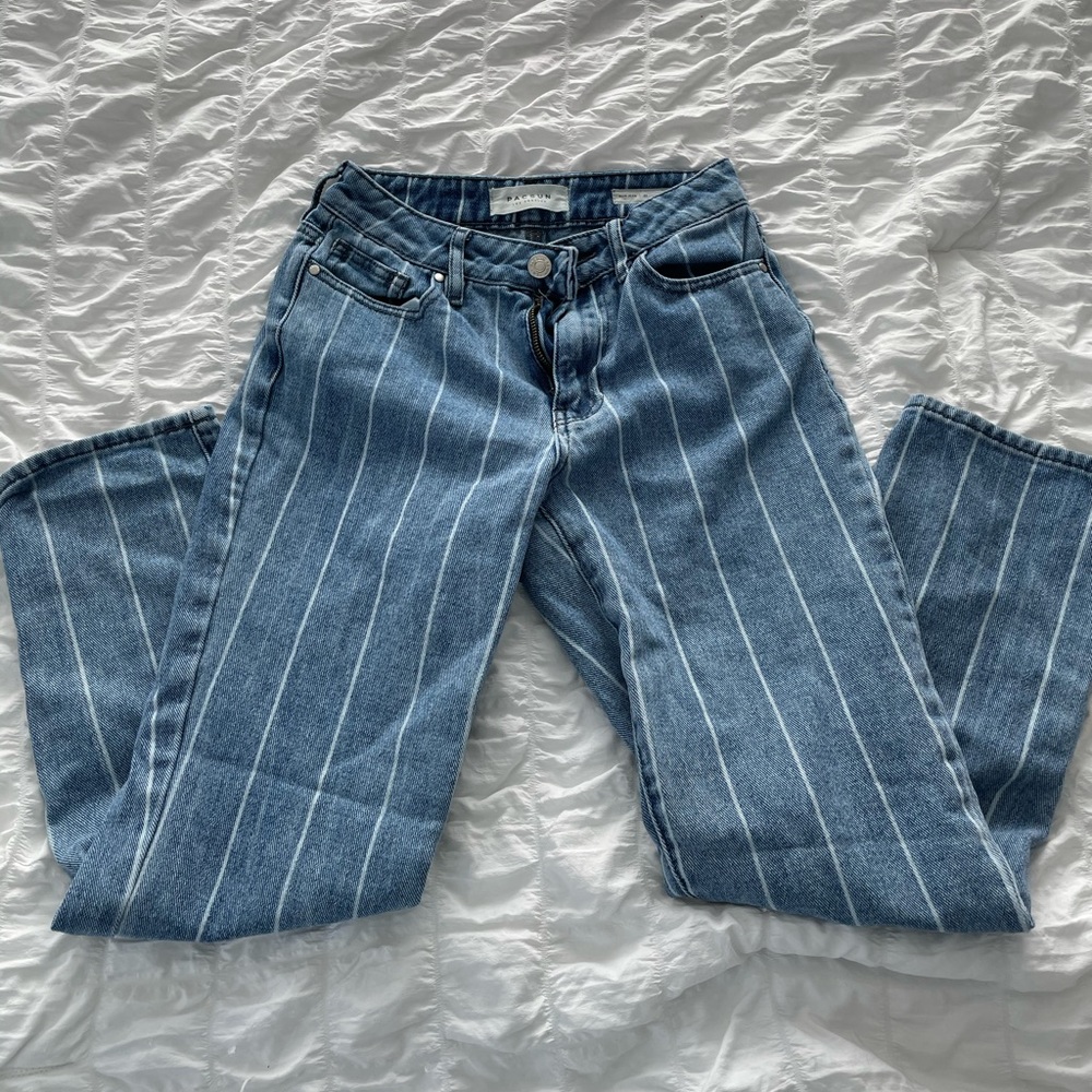 striped mom jeans - pacsun